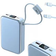 Портативный аккумулятор с быстрой зарядкой 20000 мач, quick charge 3.0, usb-c, lightning, 22,5 вт