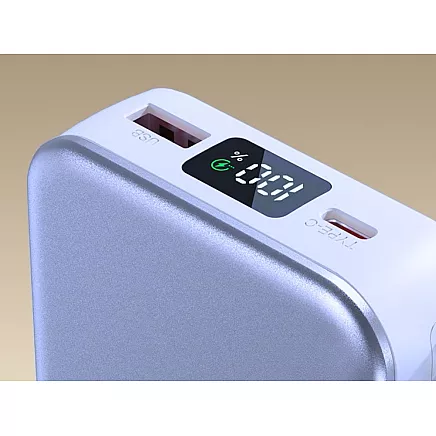 Портативный аккумулятор с быстрой зарядкой 20000 мач, quick charge 3.0, usb-c, lightning, 22,5 вт