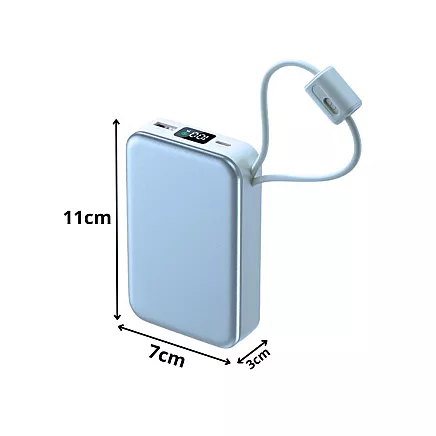 Портативный аккумулятор с быстрой зарядкой 20000 мач, quick charge 3.0, usb-c, lightning, 22,5 вт