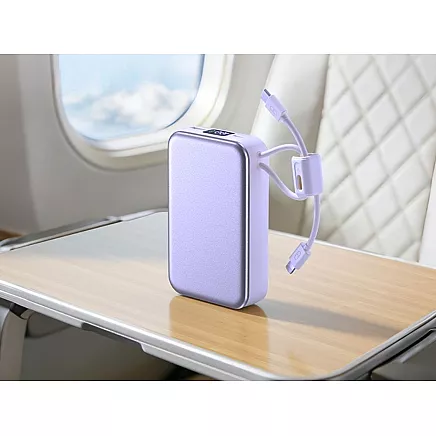 Портативный аккумулятор с быстрой зарядкой 20000 мач, quick charge 3.0, usb-c, lightning, 22,5 вт