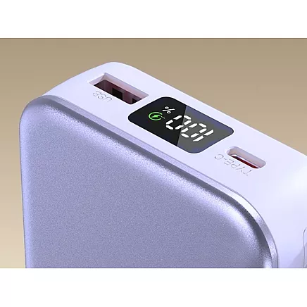 Портативный аккумулятор с быстрой зарядкой 20000 мач, quick charge 3.0, usb-c, lightning, 22,5 вт