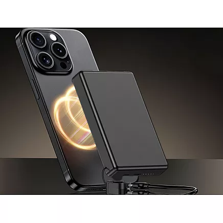 Портативный аккумулятор с быстрой зарядкой, 10000 мач, 20 вт, usb-c, lightning, беспроводная зарядка, qc