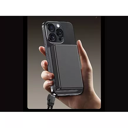 Портативный аккумулятор с быстрой зарядкой, 10000 мач, 20 вт, usb-c, lightning, беспроводная зарядка, qc