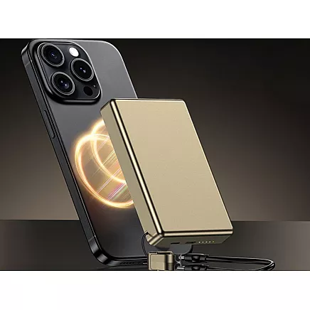 Портативный аккумулятор с быстрой зарядкой, 10000 мач, 20 вт, usb-c, lightning, беспроводная зарядка, qc