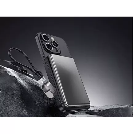 Портативный аккумулятор с быстрой зарядкой, 5000 мач, 20 вт, usb-c, usb-a, qc 3.0, беспроводная зарядка