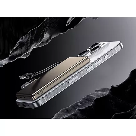 Портативный аккумулятор с быстрой зарядкой, 5000 мач, 20 вт, usb-c, usb-a, qc 3.0, беспроводная зарядка