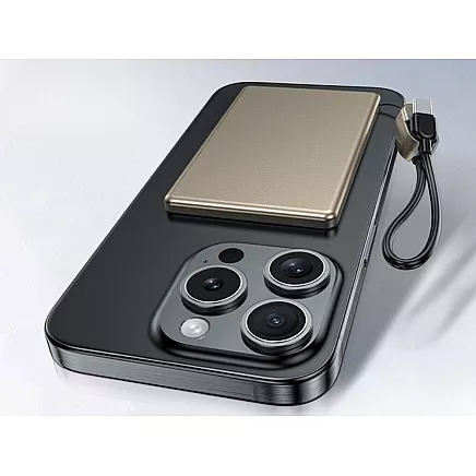 Портативный аккумулятор с быстрой зарядкой, 5000 мач, 20 вт, usb-c, usb-a, qc 3.0, беспроводная зарядка