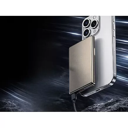 Портативный аккумулятор с быстрой зарядкой, 5000 мач, 20 вт, usb-c, usb-a, qc 3.0, беспроводная зарядка