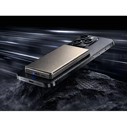 Портативный аккумулятор с быстрой зарядкой, 5000 мач, 20 вт, usb-c, usb-a, qc 3.0, беспроводная зарядка