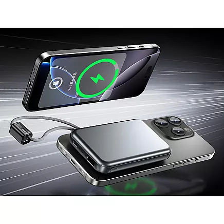 Портативный аккумулятор с быстрой зарядкой, 10000 мач, usb, lightning, беспроводная зарядка, мощный, qc