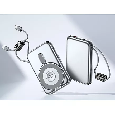 Портативный аккумулятор с быстрой зарядкой, 10000 мач, usb, lightning, беспроводная зарядка, мощный, qc