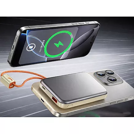 Портативный аккумулятор с быстрой зарядкой, 10000 мач, usb, lightning, беспроводная зарядка, мощный, qc