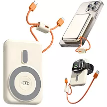 Портативный аккумулятор с быстрой зарядкой, 10000 мач, usb, lightning, беспроводная зарядка, мощный, qc