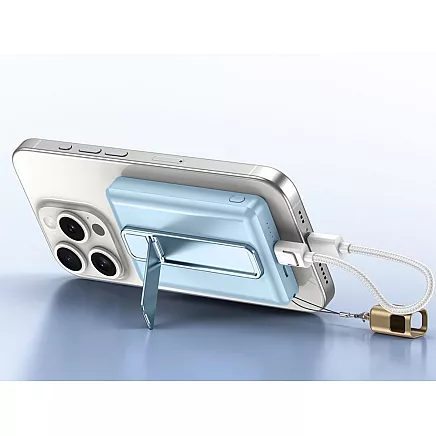 Портативный аккумулятор с быстрой беспроводной зарядкой, 10000 мач, usb-c, lightning, 20 вт