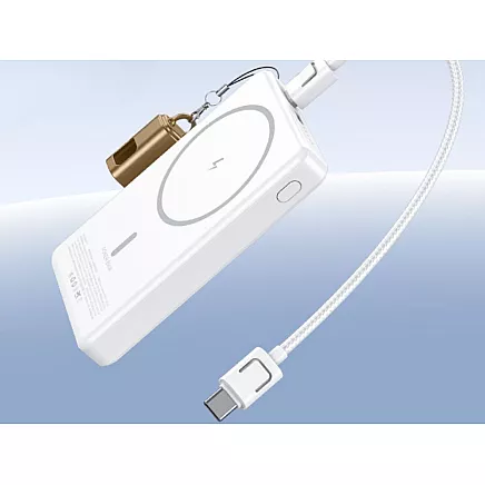 Портативный аккумулятор с быстрой беспроводной зарядкой, 5000 мач, usb-c, lightning, 20 вт