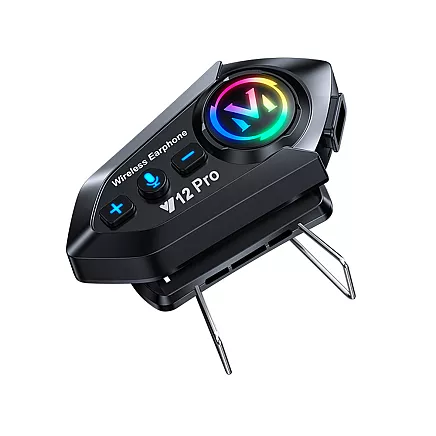 Motociklu interkoms bluetooth y12 pro motociklistiem ar balss asistentu