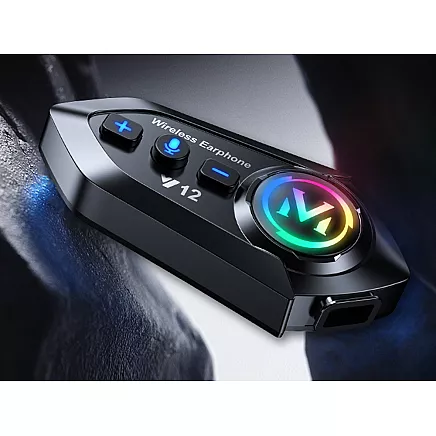Motociklu interkoms bluetooth y12 pro motociklistiem ar balss asistentu