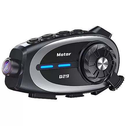 Q29 bluetooth motorcycle intercom for motorcyclists with conference call and camera
