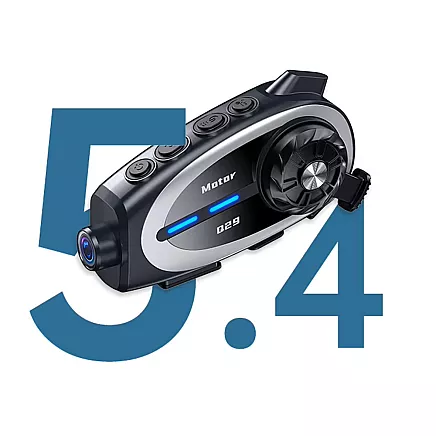 Q29 bluetooth motorcycle intercom for motorcyclists with conference call and camera