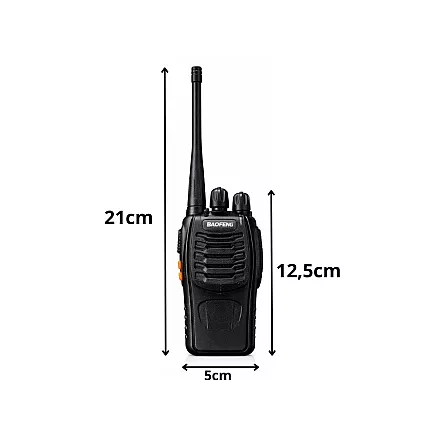 Комплект из 2 радиостанций baofeng bf-888s с большим радиусом действия до 8 км и аккумулятором 1500 мач