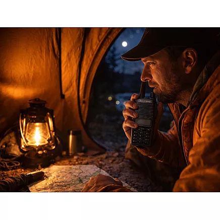 Радиостанция baofeng uv82 с большим радиусом действия до 15 км, фонариком и аккумулятором 2800 мач