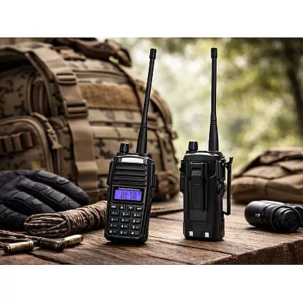 Радиостанция baofeng uv82 с большим радиусом действия до 15 км, фонариком и аккумулятором 2800 мач