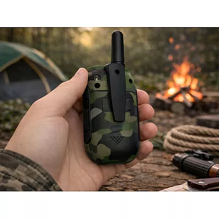 Комплект из 2 радиостанций baofeng bf-t6 с большим радиусом действия до 2 км и фонариком 1500 мач