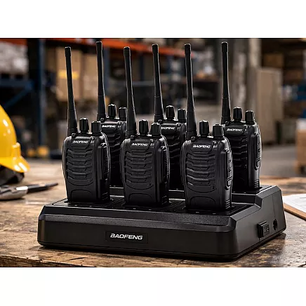 6-местное зарядное устройство для раций baofeng bf-888s, док-станция