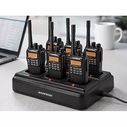 6-местное зарядное устройство для раций baofeng bf-888s, док-станция