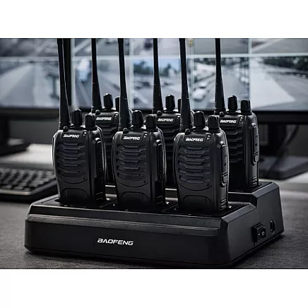 6-местное зарядное устройство для раций baofeng bf-888s, док-станция