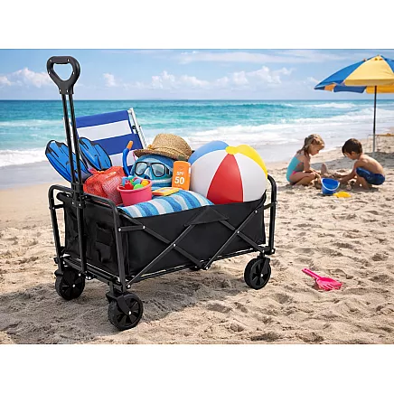 Складная большая тележка для туризма, транспортировки, сада, кемпинга и пляжа