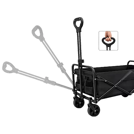 Складная большая тележка для туризма, транспортировки, сада, кемпинга и пляжа