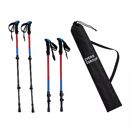 ТРЕККИНГОВЫЕ ПАЛКИ ДЛЯ СЕВЕРНОЙ ХОДЬБЫ VERK GROUP НАКОНЕЧНИКИ ЧЕХОЛ