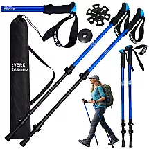 ТРЕККИНГОВЫЕ ПАЛКИ ДЛЯ СЕВЕРНОЙ ХОДЬБЫ VERK GROUP НАКОНЕЧНИКИ ЧЕХОЛ