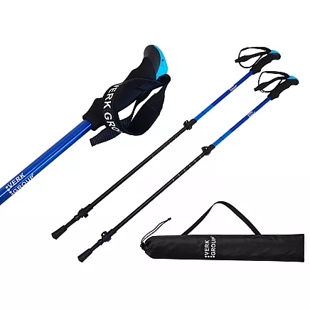 ТРЕККИНГОВЫЕ ПАЛКИ ДЛЯ СЕВЕРНОЙ ХОДЬБЫ VERK GROUP НАКОНЕЧНИКИ ЧЕХОЛ