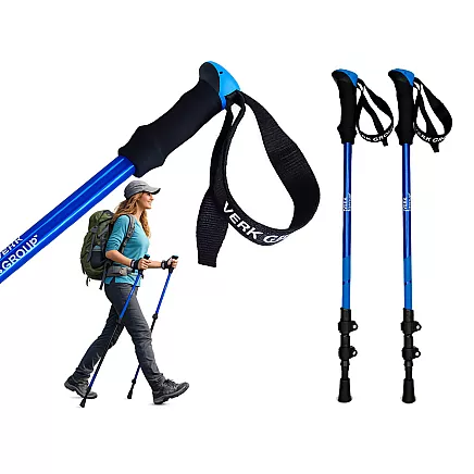 ТРЕККИНГОВЫЕ ПАЛКИ ДЛЯ СЕВЕРНОЙ ХОДЬБЫ VERK GROUP НАКОНЕЧНИКИ ЧЕХОЛ