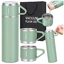 Термос объемом 400 мл на 3 чашки из нержавеющей стали для кофе и чая, дорожный и туристический