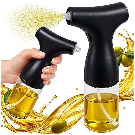 ELECTRIC OIL, OLIVE OIL AND VINEGAR SPRAYER – 200ml GLASS SPRAY BOTTLE