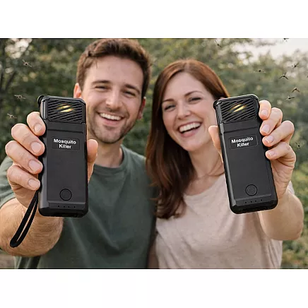 BLACK MOSQUITO REPELLENT – MOSQUITO KILLER USB PORTABLE WITH 6 REFILLS