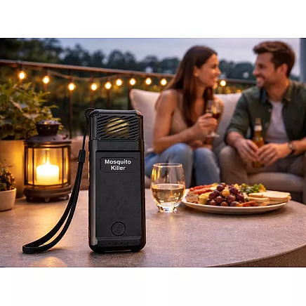 BLACK MOSQUITO REPELLENT – MOSQUITO KILLER USB PORTABLE WITH 6 REFILLS