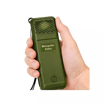 Зеленый отпугиватель комаров MOSQUITO KILLER USB, портативный, 6 картриджей