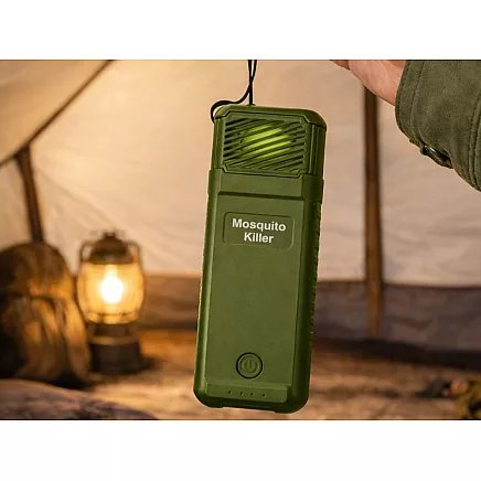 Зеленый отпугиватель комаров MOSQUITO KILLER USB, портативный, 6 картриджей
