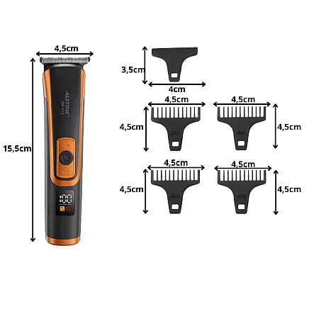 Bārdas trimmeris, matu griešanas mašīna, USB, uzgaļu komplekts