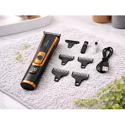 Bārdas trimmeris, matu griešanas mašīna, USB, uzgaļu komplekts