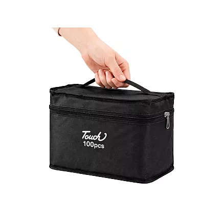 TOUCH ALCOHOL-BASED MARKERS – SET OF 100, DOUBLE-SIDED FELT-TIP MARKERS, CASE