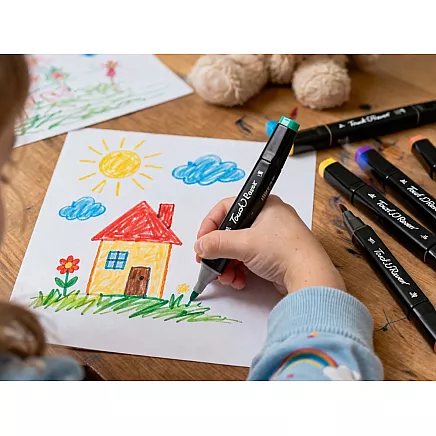 АЛКОГОЛЬНЫЕ МАРКЕРЫ TOUCH, НАБОР ИЗ 120 ШТ., ДВУСТОРОННИЕ ФЛОМАСТЕРЫ, ФУТЛЯР