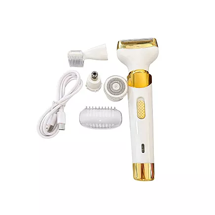 Эпилятор 4-в-1 для тела, ног и лица; триммер для зоны бикини, бровей и носа; бритва с USB-зарядкой