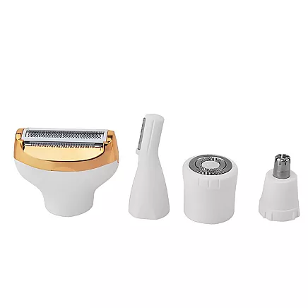 Эпилятор 4-в-1 для тела, ног и лица; триммер для зоны бикини, бровей и носа; бритва с USB-зарядкой