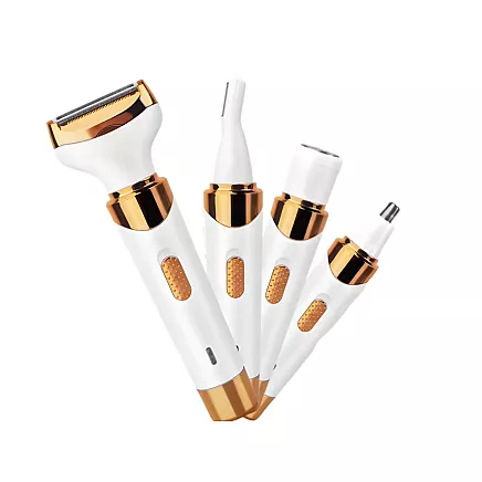 Эпилятор 4-в-1 для тела, ног и лица; триммер для зоны бикини, бровей и носа; бритва с USB-зарядкой