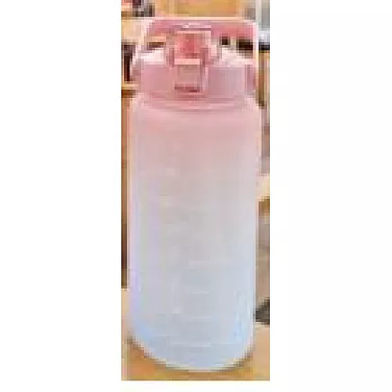 WATER BOTTLE 2L PINK WHITE (50)